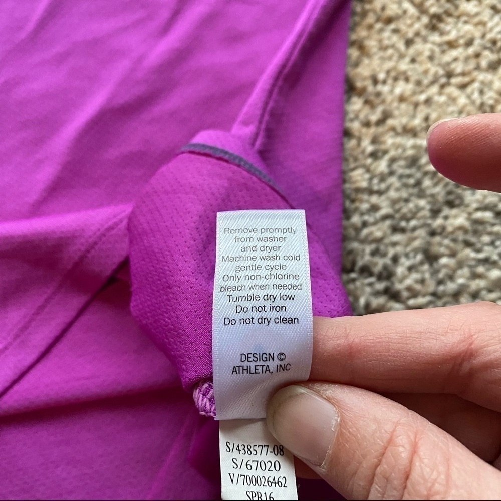Athleta Purple Tank Top Sz Small - Picture 4 of 8